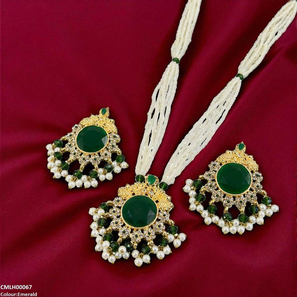 Round Pearl Drop Mala Set