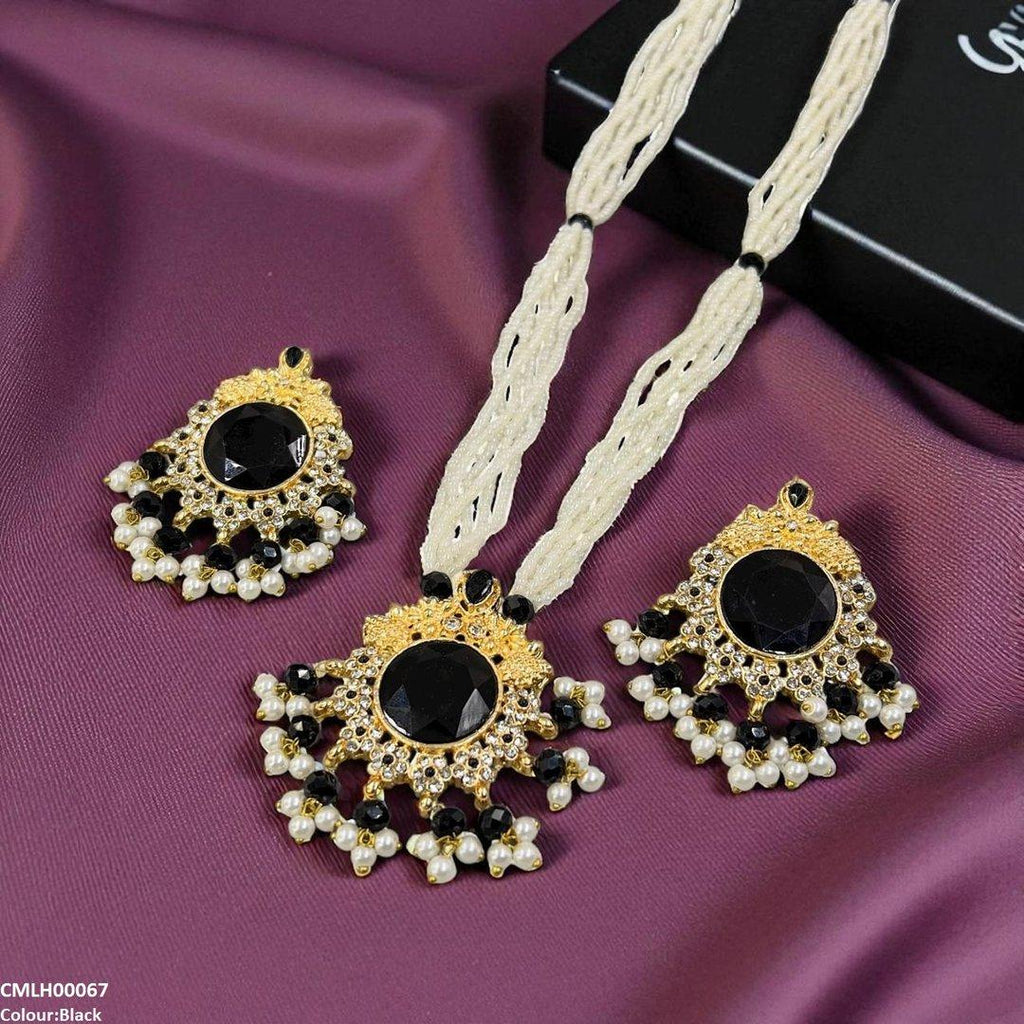 Round Pearl Drop Mala Set