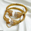 Twisted Screw Adjustable Bangle Set
