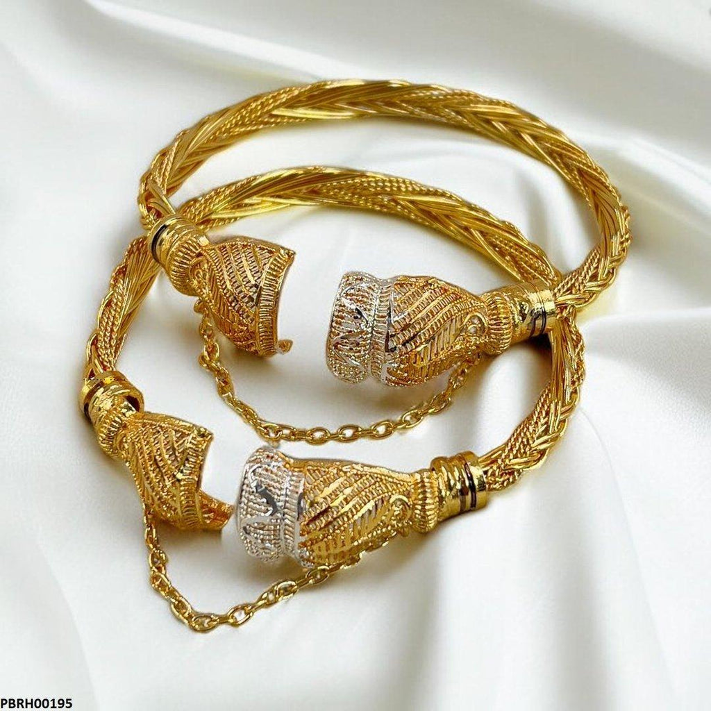 Twisted Screw Adjustable Bangle Set