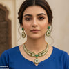 Flower Tear Drop Necklace Set