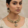 Flower Tear Drop Necklace Set