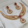 Flower Tear Drop Necklace Set