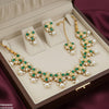 Flower Pearl Drop Necklace Set