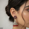 Flower Pearl Drop Jhumki