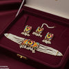 Multi Flower Pearl Drop Choker Set