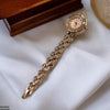 Round Rhinestone Bezel Dial Watch