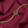 Rhinestone-Embellished Dial Watch