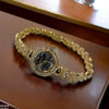 Rhinestone-Embellished Dial Watch
