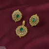Oval Flower Pendant Set