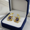 Oval Flower Tops Pair