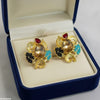 Oval/Tear Leaf Tops Pair