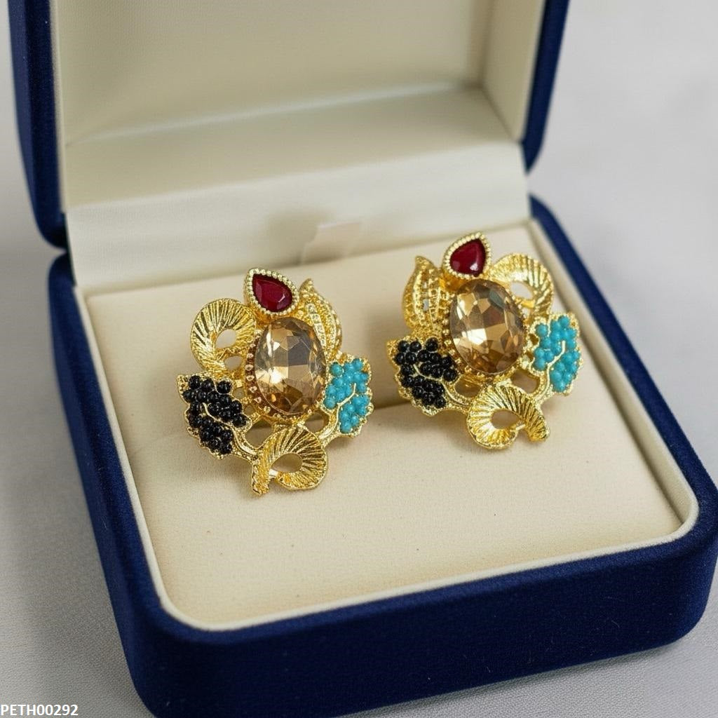 Oval/Tear Leaf Tops Pair