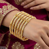 Oval/Pearl Bangles 6 Pcs Set
