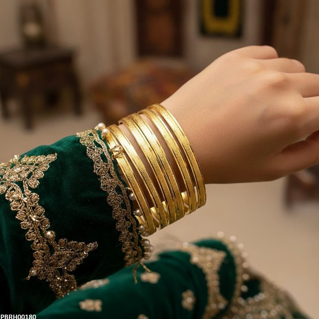 Plain Bangles 6 Pcs Set