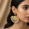 Oval/Tear Pearl Drop Earrings