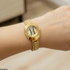 Round Rhinestone Dial Watch