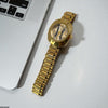 Round Rhinestone Dial Watch