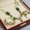 Flower Tear Drop Mala Set