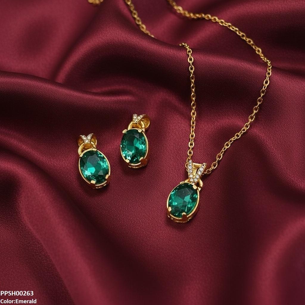 Oval Drop Pedant Set