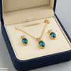 Oval Drop Pedant Set