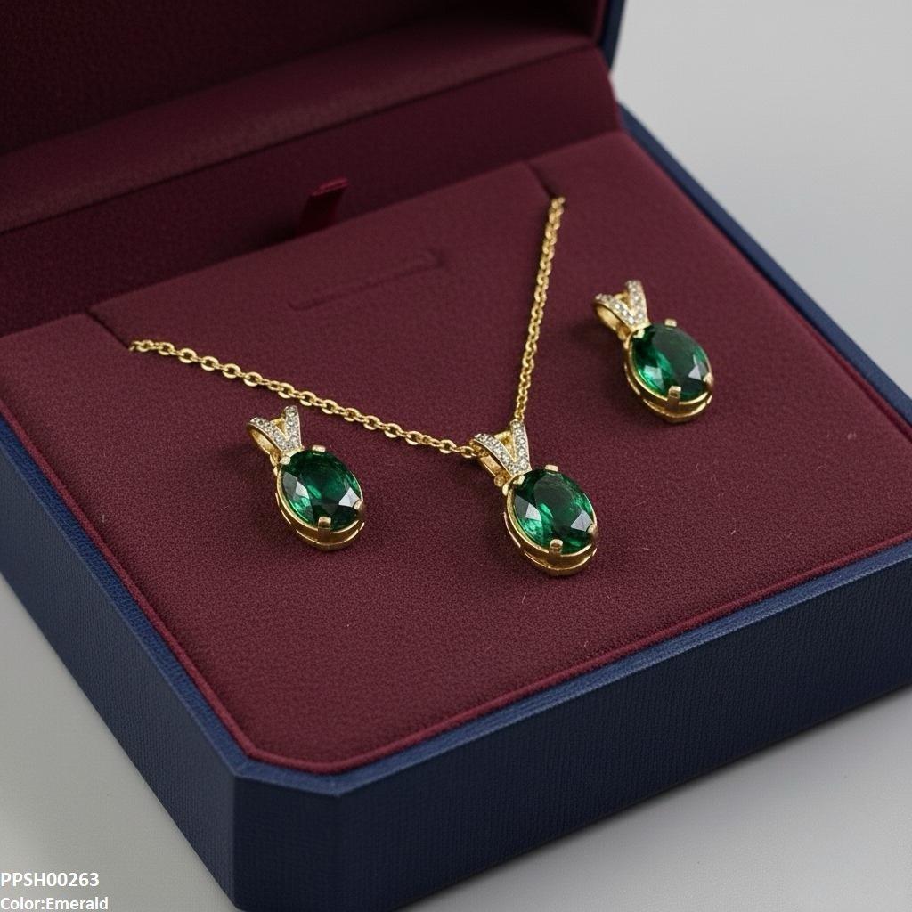 Oval Drop Pedant Set