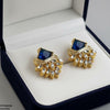 Square/Marquise Leaf Tops Pair
