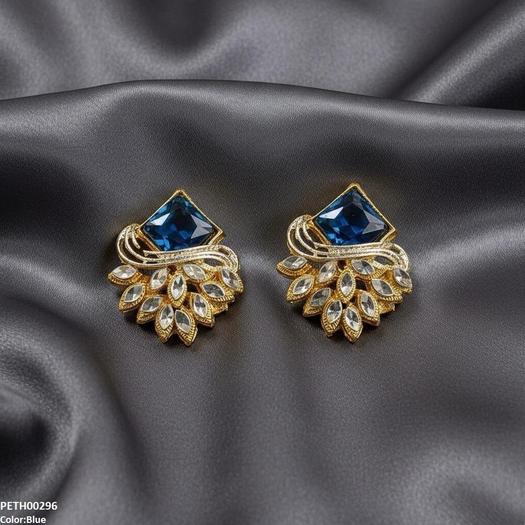 Square/Marquise Leaf Tops Pair