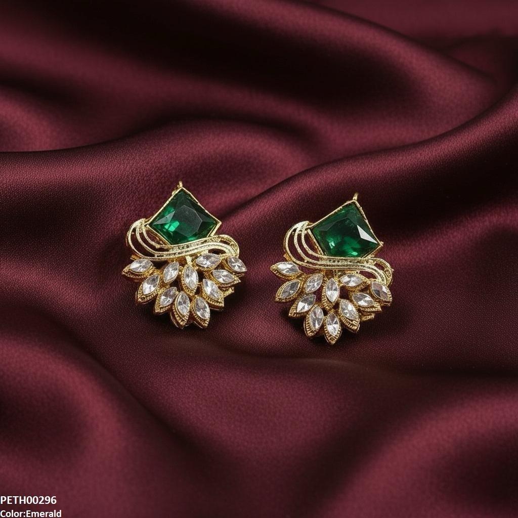 Square/Marquise Leaf Tops Pair