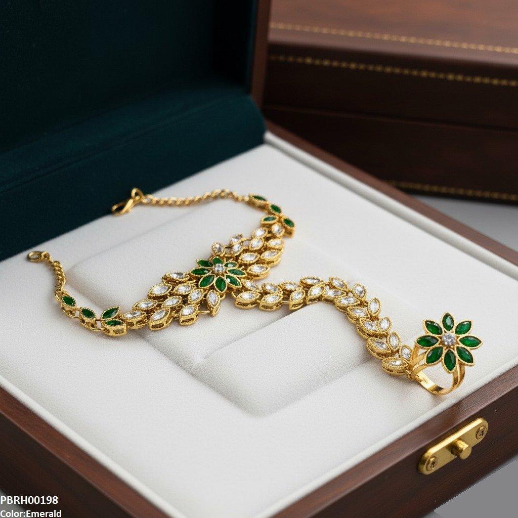 Marquise Flower Angla Bracelet Adjustable