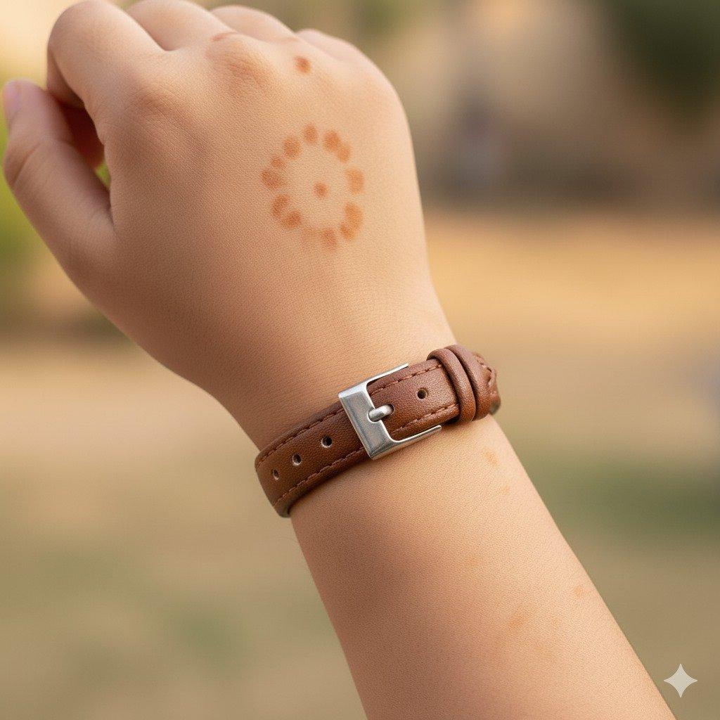 Round Stone Dial Women's Watch