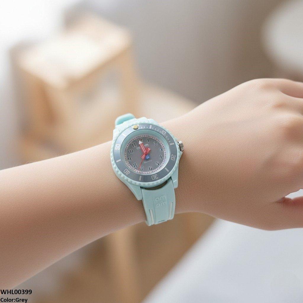 Round Stone Dial Kid's Watch