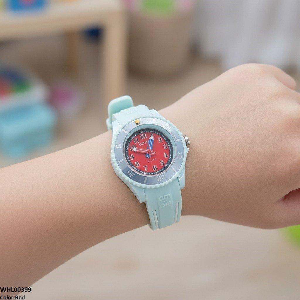 Round Stone Dial Kid's Watch