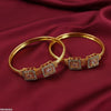 Double Square Flower Bangle Set