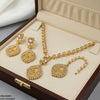 Square Flower Drop Mala Set