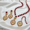 Square Flower Drop Mala Set