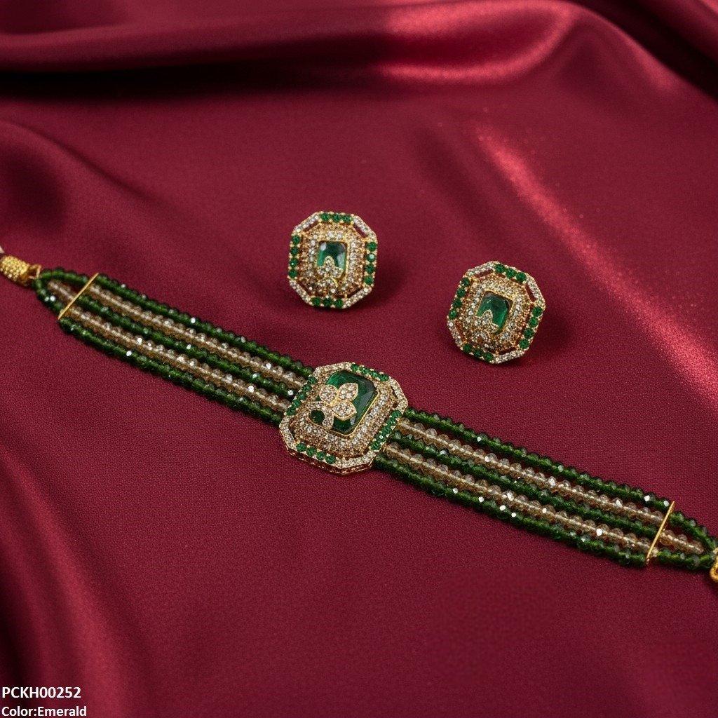 Square/Leaf Choker Set