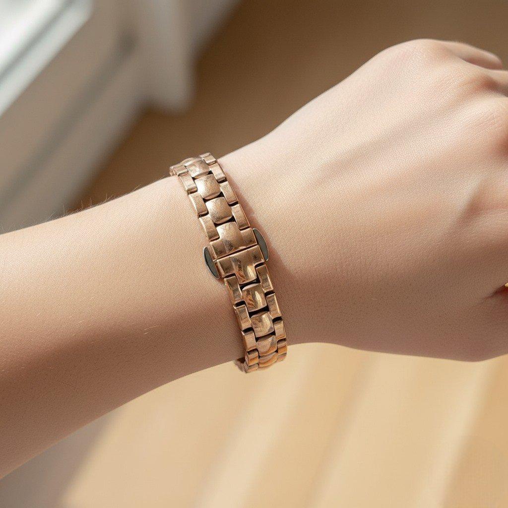 Round Stone Dial Women's Watch