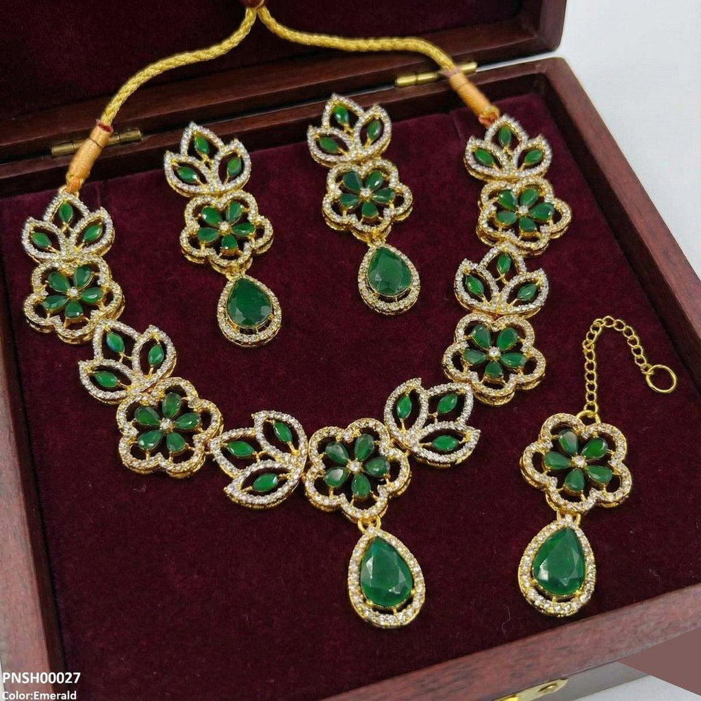 Tear Flower Necklace Set