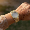 Round Stone Dial Women's Watch