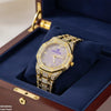 Round Stone Dial Women's Watch