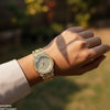 Round Stone Dial Women's Watch