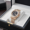 Round Stone Dial Women's Watch