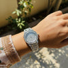 Round Stone Dial Women's Watch