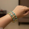 Rectangle Stone Bangle Set