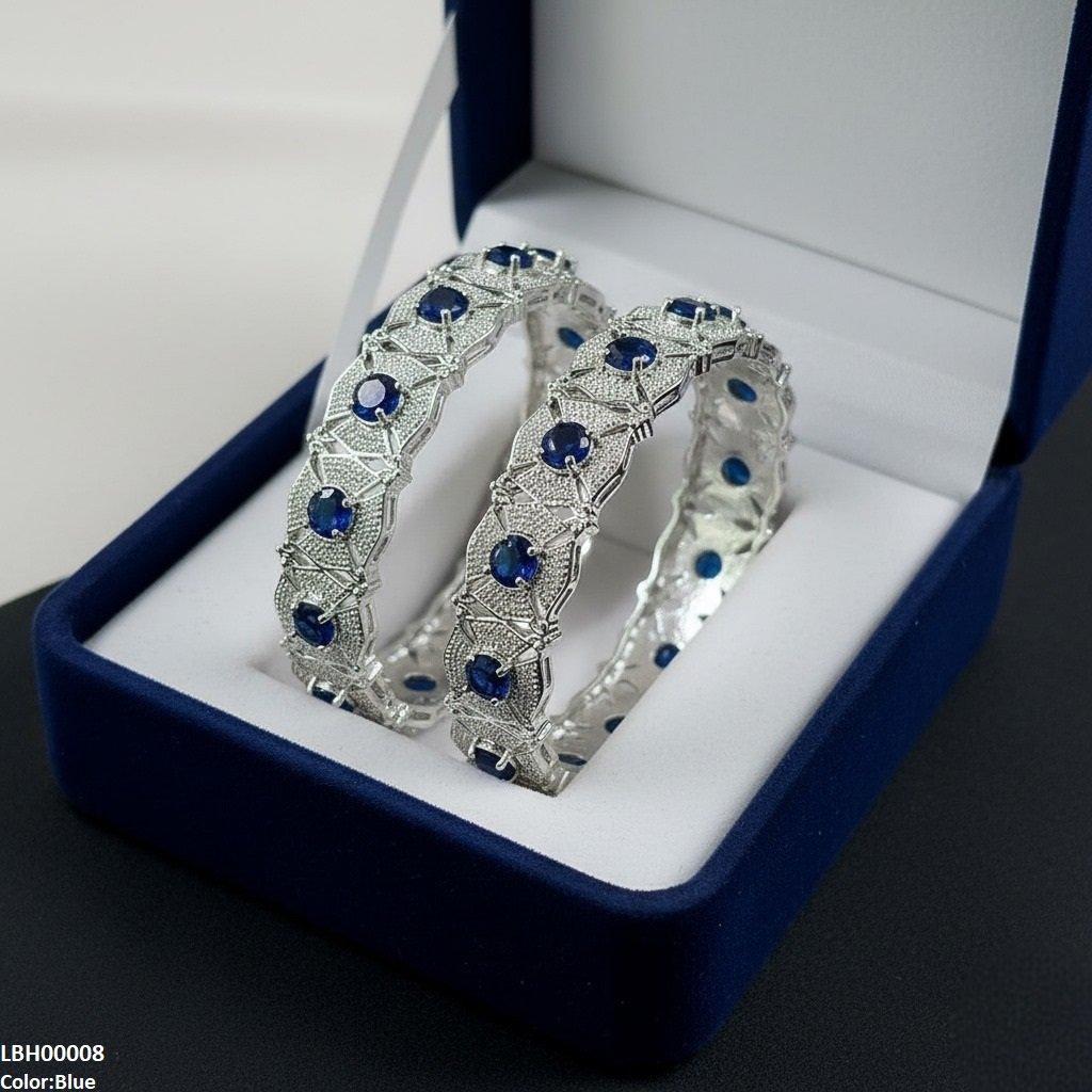 Round Flower Bangle Set