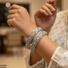 Round Flower Bangle Set