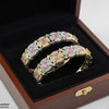 Round Flower Bangle Set