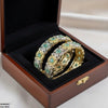 Round Flower Bangle Set