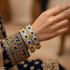 Round Flower Bangle Set